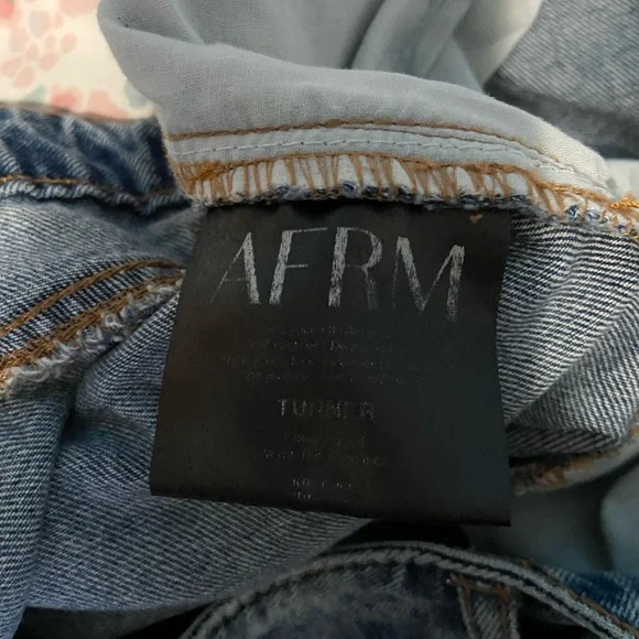 AFRM Turner Baggy Denim Wide Leg Jeans - Picture 9 of 9